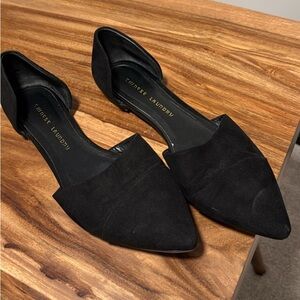 Chinese Laundry Black Pointed-Toe Flats